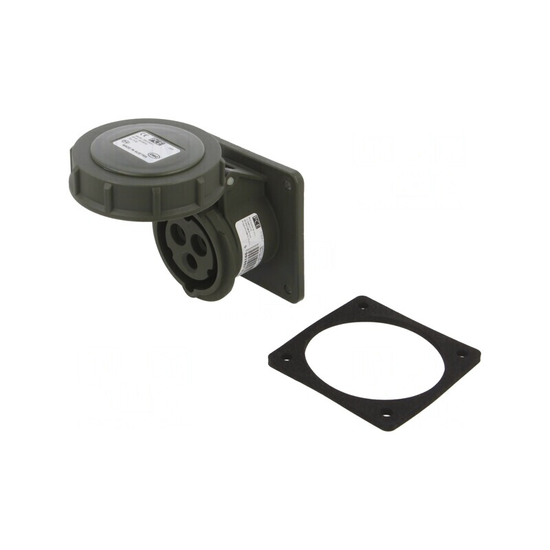 Conector Alimentare AC Trifazat Soclu Mamă 16A 230VAC IP67 | Electronic-mag.ro | Componente Electronice