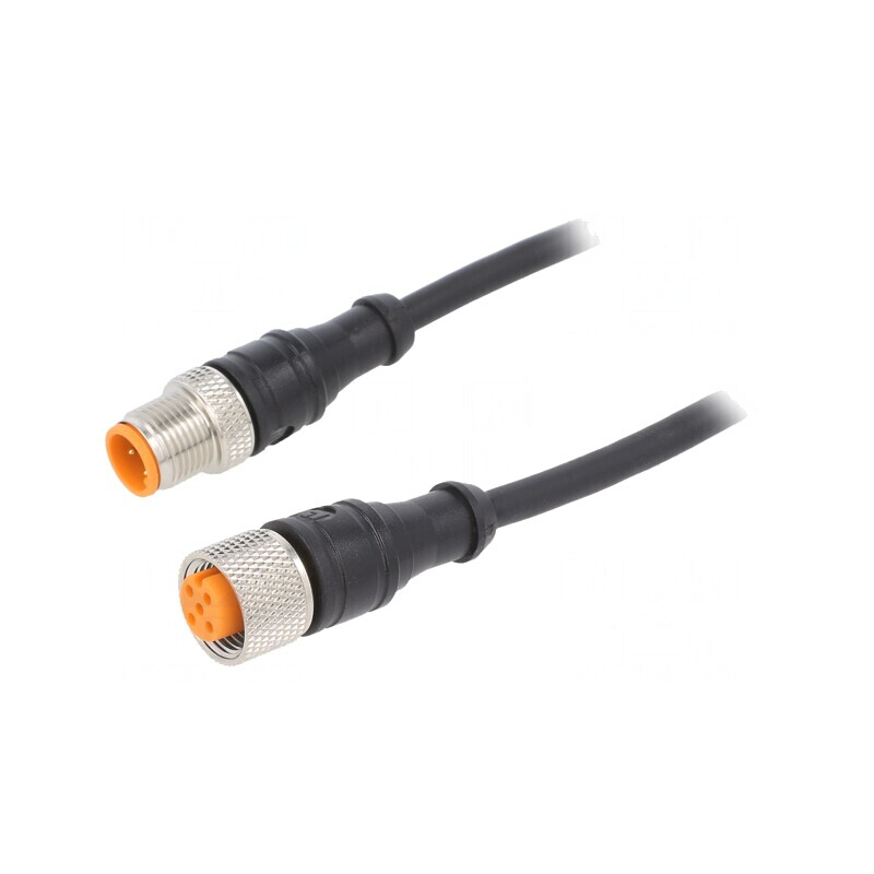 Cablu Conectare M12 PIN 4 5m 250VAC 4A IP67 | Electronic-mag.ro | Componente Electronice