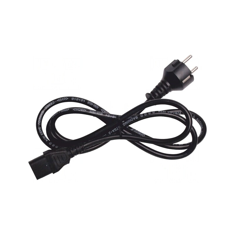 Cablu de conectare neagră 1,5m EU | Electronic-mag.ro | Componente Electronice