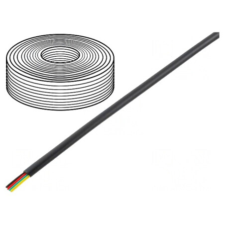 Cablu Telecomunicații 4x28AWG Negru 100m Cu | Electronic-mag.ro | Componente Electronice