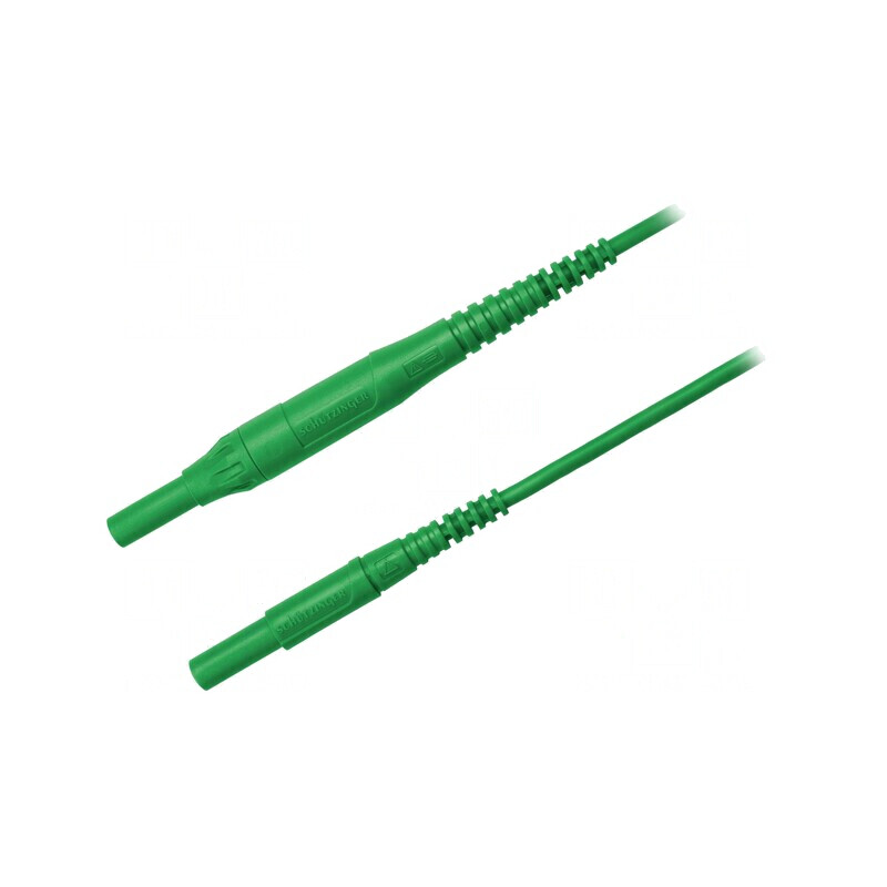 Cablu de măsurare 8A mufă banană 4 mm verde | Electronic-mag.ro | Componente Electronice