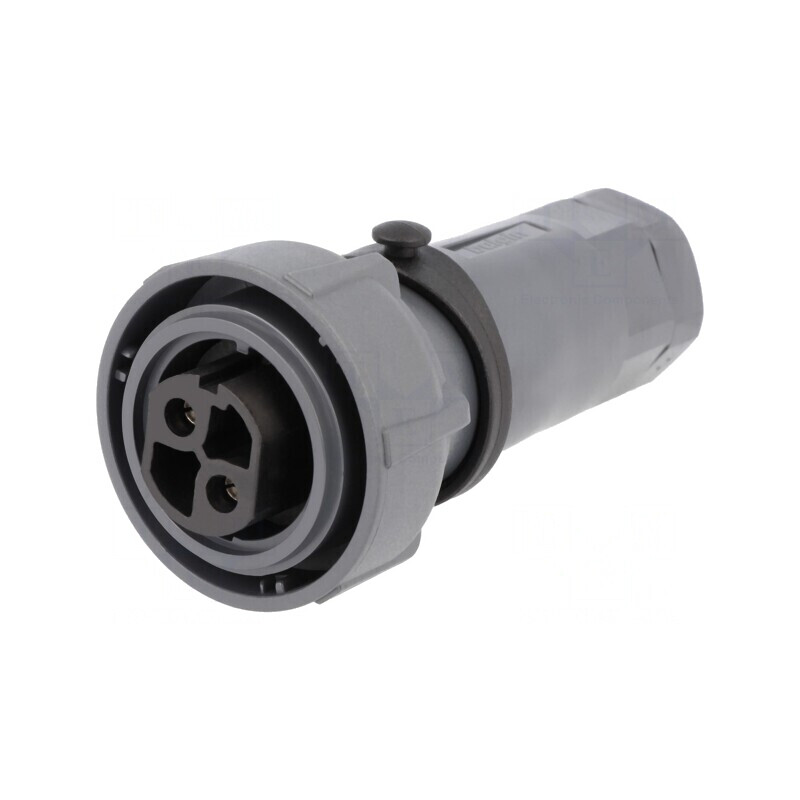 Conector Circular Mamă 2PIN Buccaneer 7000 Nichelat | Electronic-mag.ro | Componente Electronice