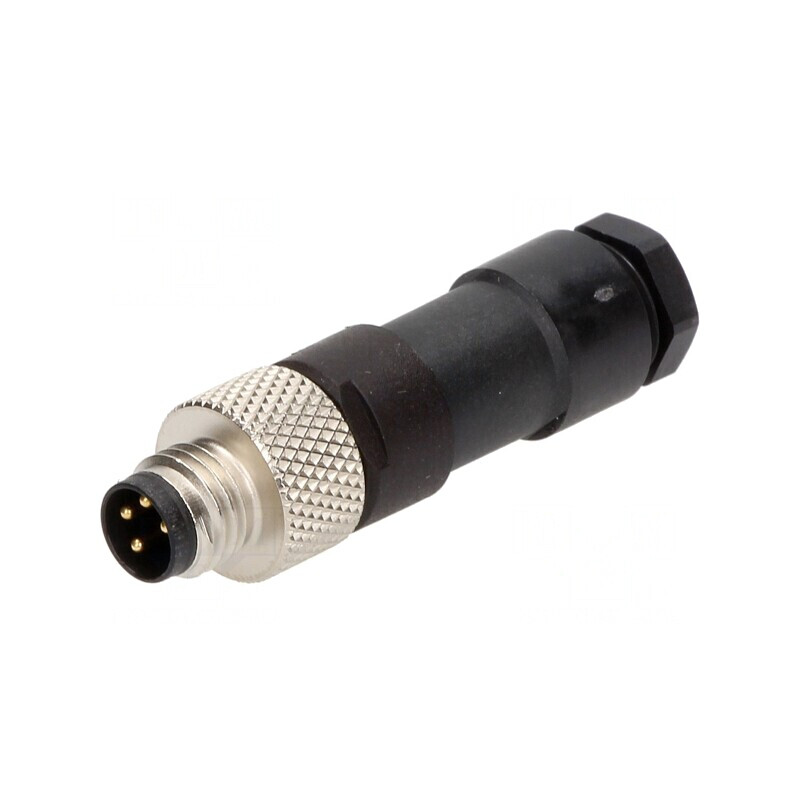 Conector M8 Tată 4 PIN Drept pe Cablu Nano-Change 4A | Electronic-mag.ro | Componente Electronice