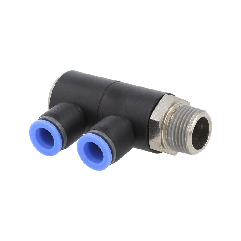 Distribuitor Plug-in Alamă Nichelată 0-15bar | Electronic-mag.ro | Componente Electronice