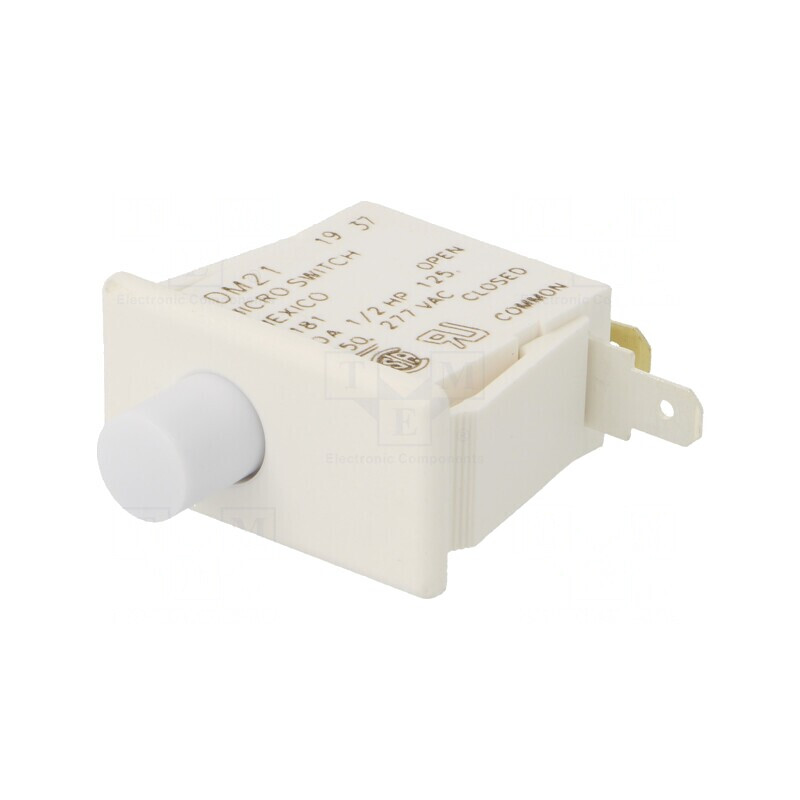 Comutator Ușă Alb SPDT 10A/125VAC | Electronic-mag.ro | Componente Electronice