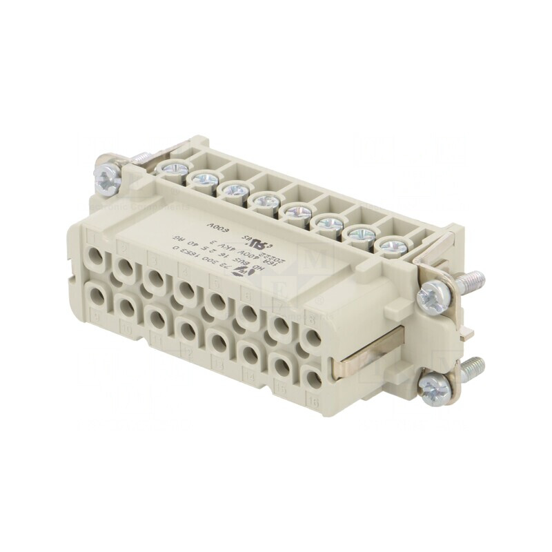 Conector HDC Mamă 16 PIN-uri 16 Inserturi de Contact | Electronic-mag.ro | Componente Electronice