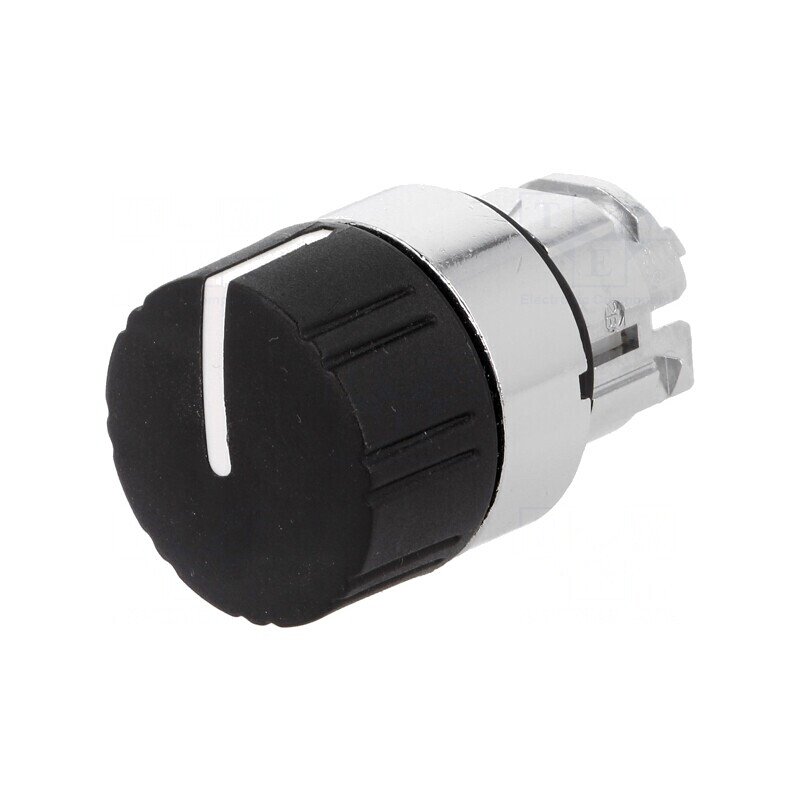 Comutator Rotativ Negru 22mm 3 Poziții | Electronic-mag.ro | Componente Electronice