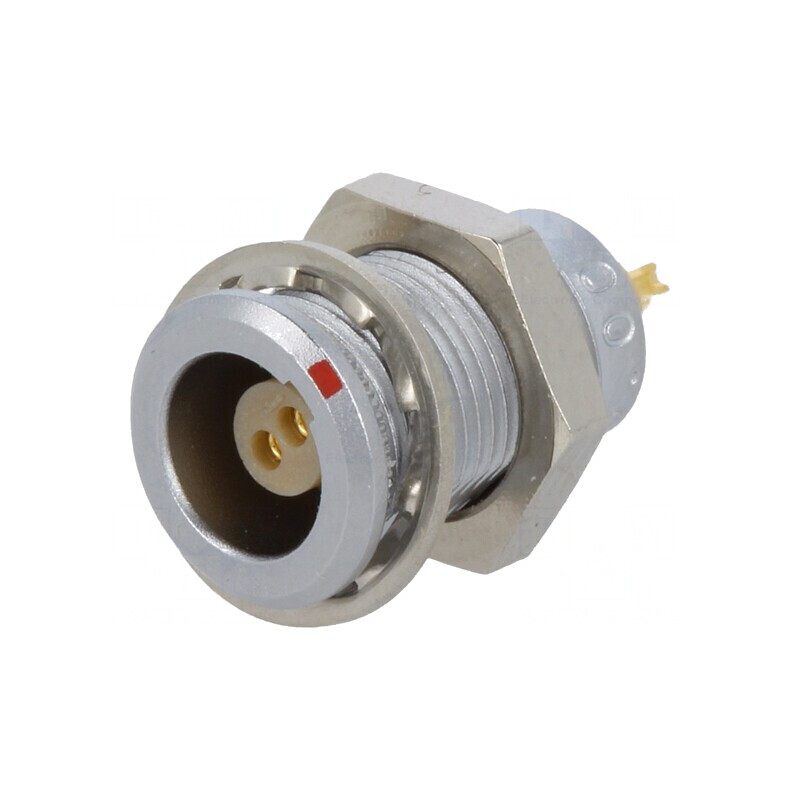Conector Circular 2 Pini Soclu Mamă Lipire 3.5A IP50 | Electronic-mag.ro | Componente Electronice