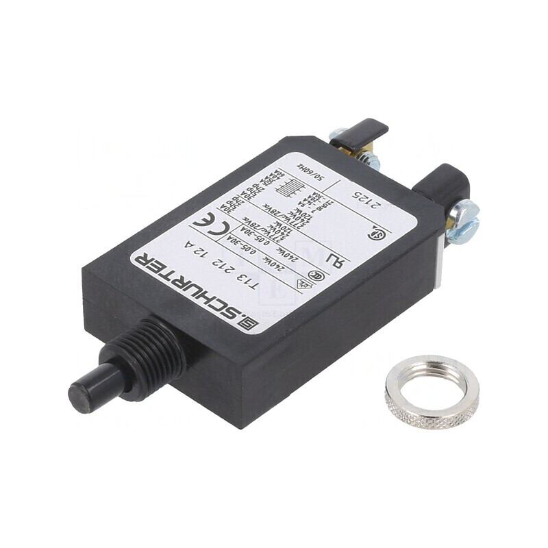 Întrerupător de supracurent 12A SPST IP40 240VAC 28VDC | Electronic-mag.ro | Componente Electronice