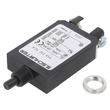 Întrerupător de supracurent 12A SPST IP40 240VAC 28VDC | Electronic-mag.ro | Componente Electronice
