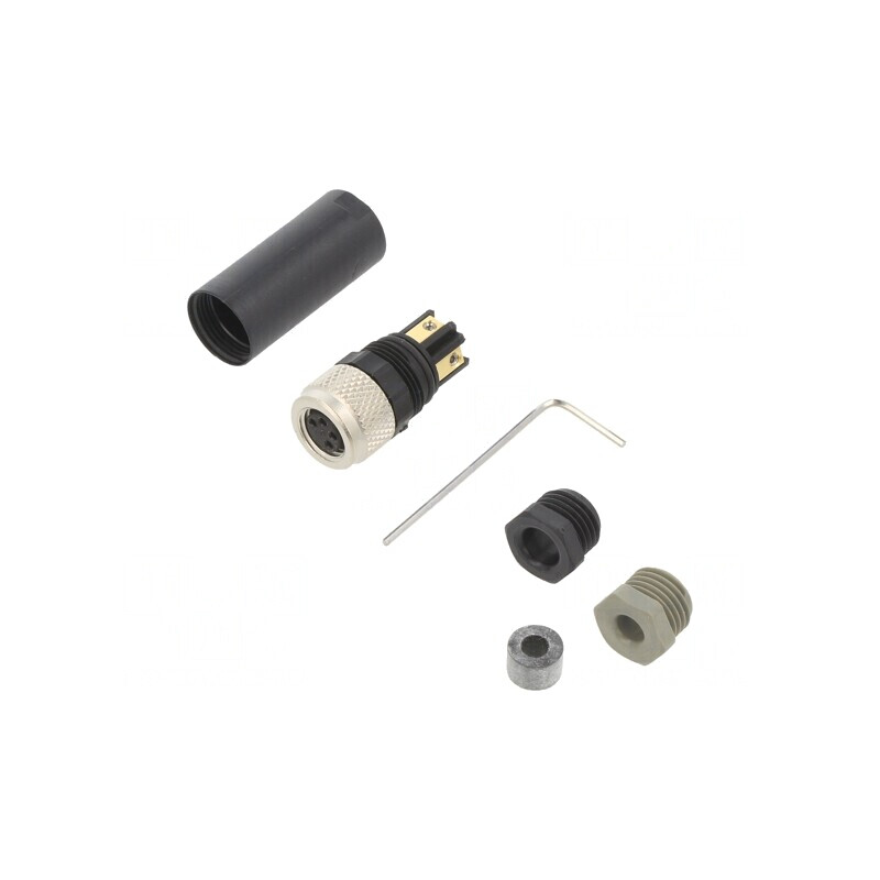 Mufă M8 4P mamă pe cablu IP67 30V | Electronic-mag.ro | Componente Electronice