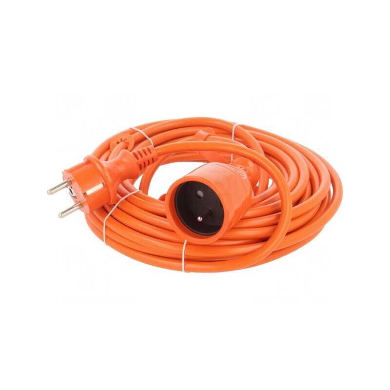 Prelungitor 10m 1 Priză Portocaliu | Electronic-mag.ro | Componente Electronice