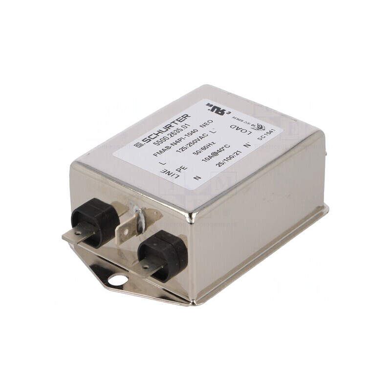 Filtru Anti-Interferențe 250VAC 10A 1mA 1 Pol | Electronic-mag.ro | Componente Electronice