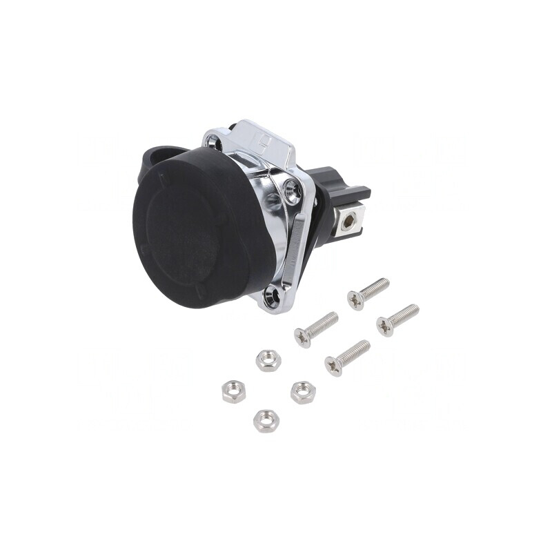 Conector Circular Soclu 28mm 2 Pin Aurit | Electronic-mag.ro | Componente Electronice