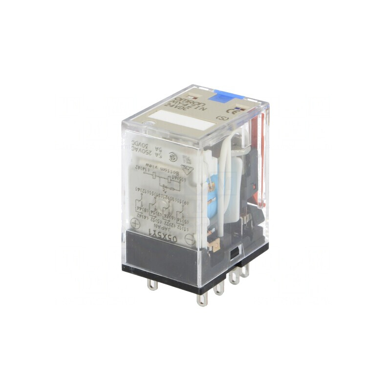 Releu electromagnetic 4PDT 24VDC 5A | Electronic-mag.ro | Componente Electronice