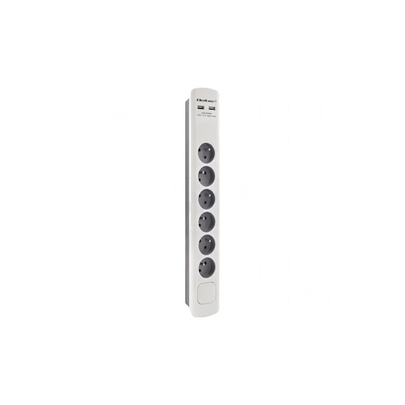 Prelungitor cu Protecție la Supratensiune, 6 Prize, 16A | Electronic-mag.ro | Componente Electronice