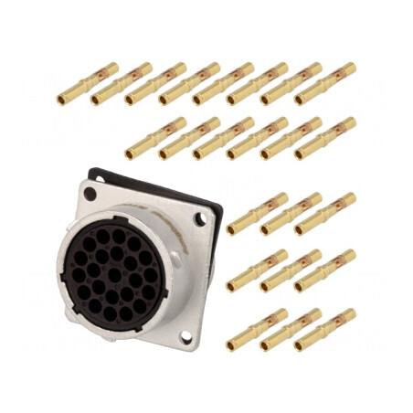 Conector Circular Crimpat Mamă IP67 13A 23PIN | Electronic-mag.ro | Componente Electronice