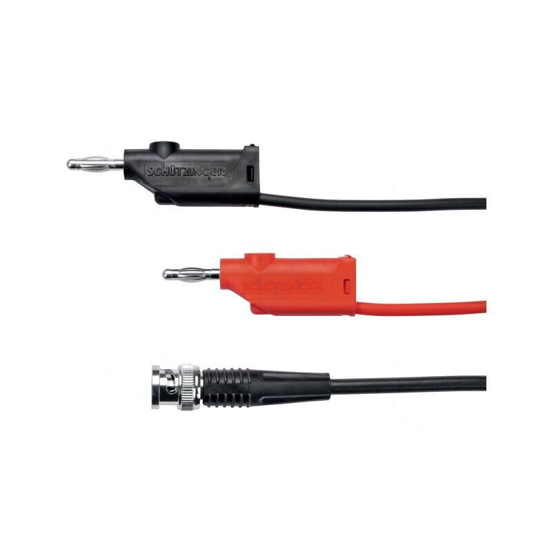 Cablu de măsurare 1m negru-roșu PVC 1GHz | Electronic-mag.ro | Componente Electronice