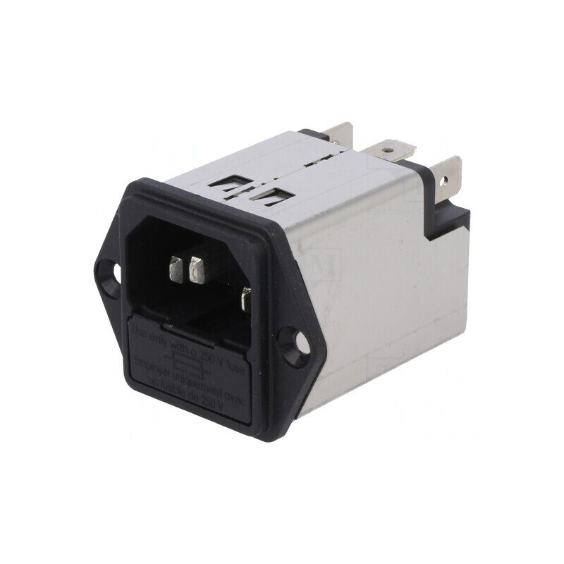 Conector Alimentare AC 2A 250VAC IEC 60320 | Electronic-mag.ro | Componente Electronice