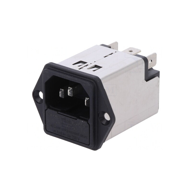 Conector Alimentare AC 10A 250VAC IEC 60320 | Electronic-mag.ro | Componente Electronice