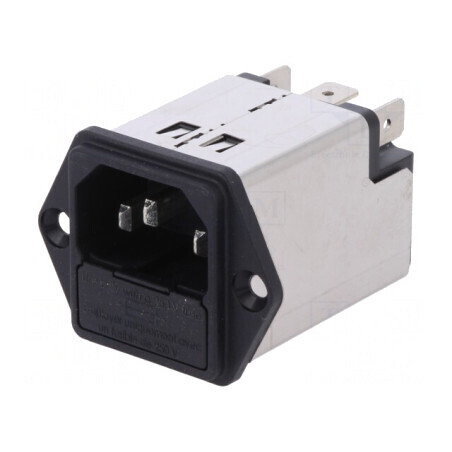 Conector Alimentare AC 10A 250VAC IEC 60320 | Electronic-mag.ro | Componente Electronice