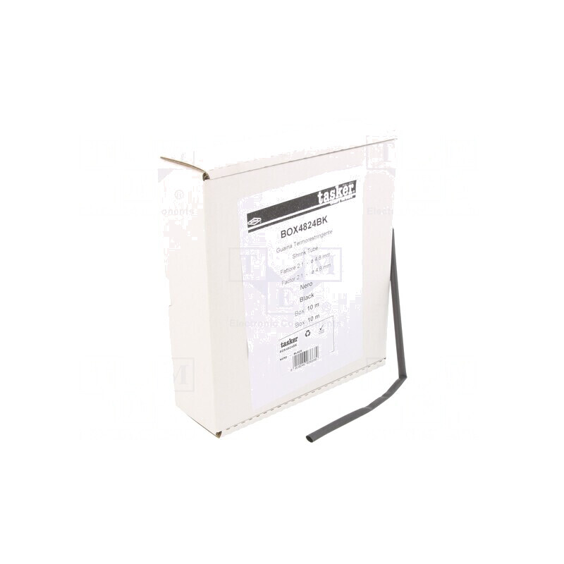 Manșon Termocontractabil Negru 4,8mm x 10m | Electronic-mag.ro | Componente Electronice