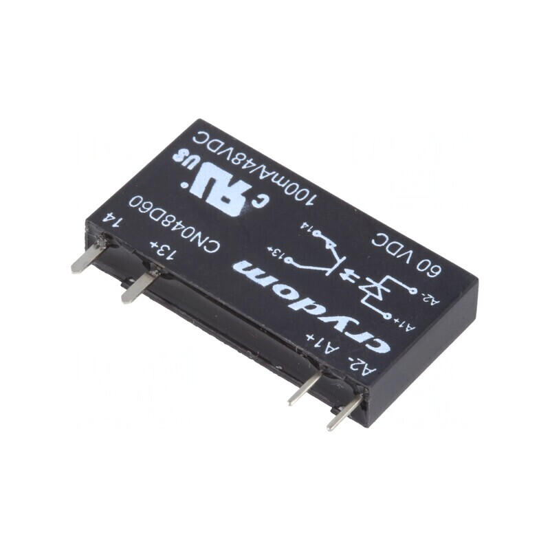 Releu Semiconductor 38-72VDC 100mA 0-48VDC THT SIP CN048D60 | Electronic-mag.ro | Componente Electronice Releu Semiconductor 38-72VDC 100mA 0-48VDC THT SIP CN048D60 | Electronic-mag.ro | Componente Electronice
