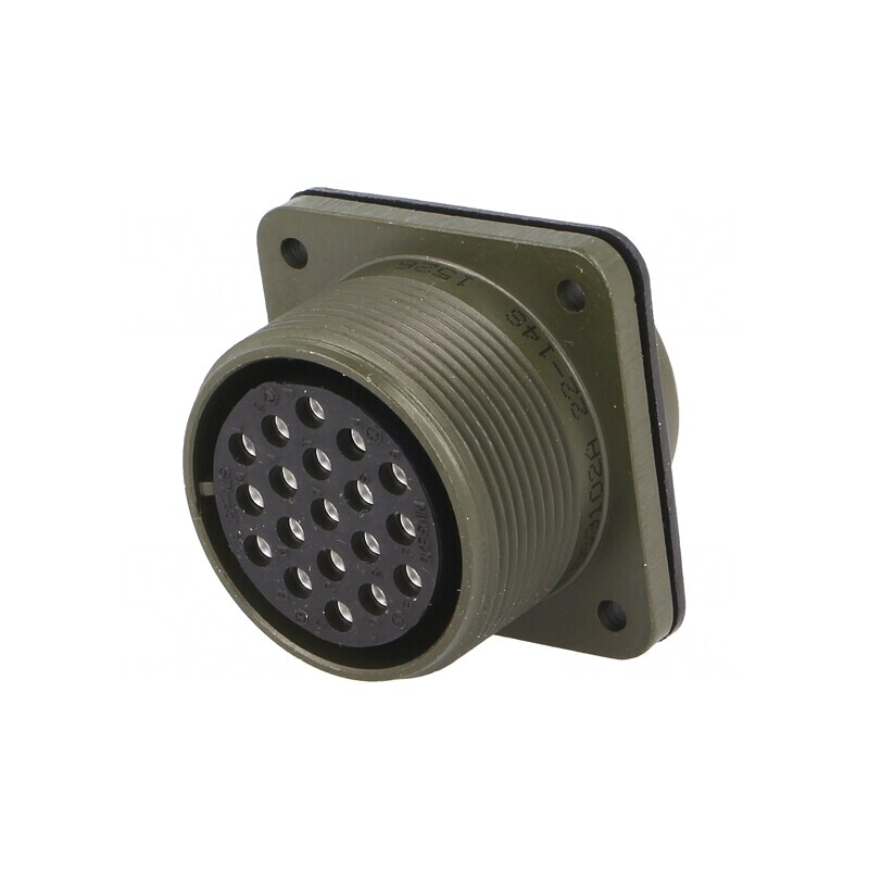 Conector circular aluminiu 22 mm | Electronic-mag.ro | Componente Electronice