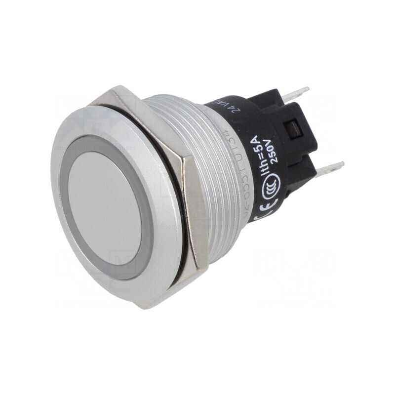 Lampă Control LED Verde 24V Ø22mm | Electronic-mag.ro | Componente Electronice