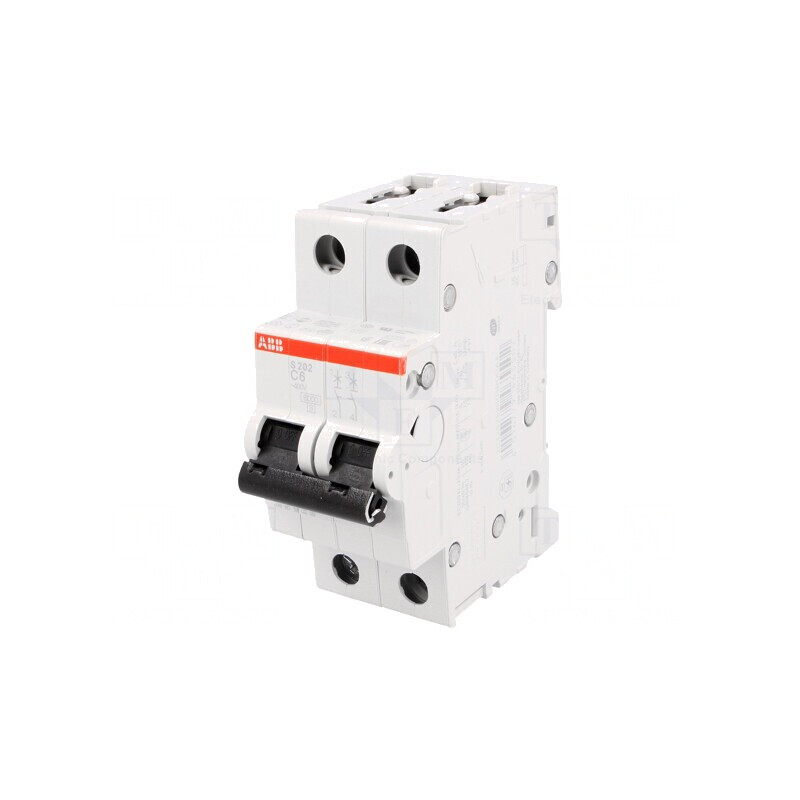 Întrerupător de supracurent 6A 2 Poli 230/400V 6kA | Electronic-mag.ro | Componente Electronice