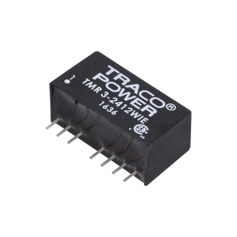 Convertor DC/DC 3W 9-36V la 12V 250mA SIP8 | Electronic-mag.ro | Componente Electronice