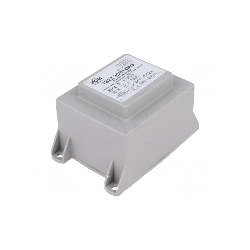 Transformator Încapsulat 30VA 230V AC la 24V 620mA PCB | Electronic-mag.ro | Componente Electronice