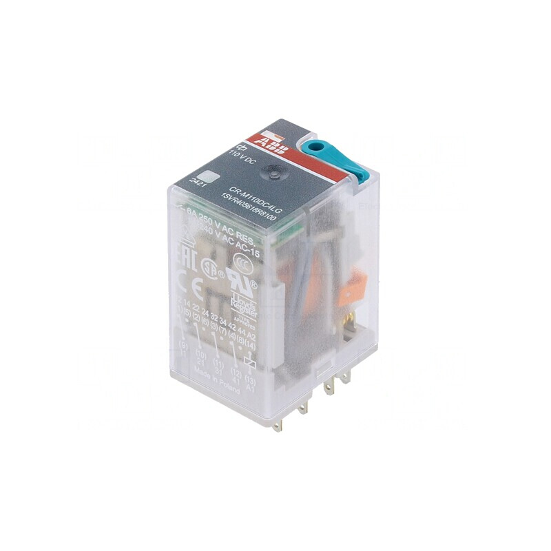 Releu electromagnetic 4PDT 110VDC 6A | Electronic-mag.ro | Componente Electronice