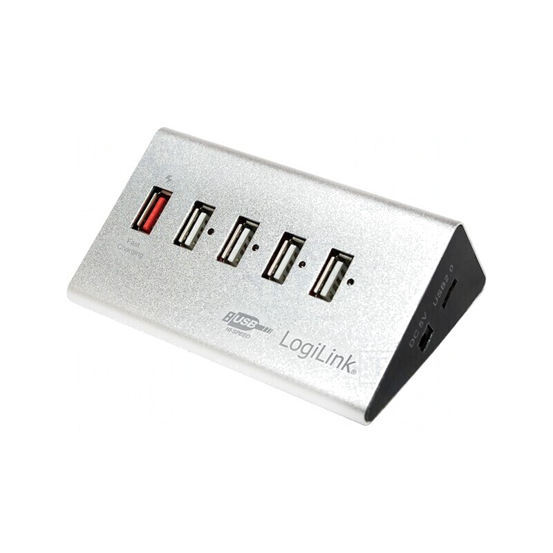 Hub USB 2.0 cu 4 Porturi și Încărcare Rapidă | Electronic-mag.ro | Componente Electronice