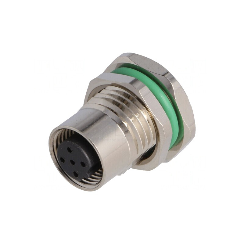 Soclu M12 5P Mamă Profibus THT IP67 60V 4A | Electronic-mag.ro | Componente Electronice