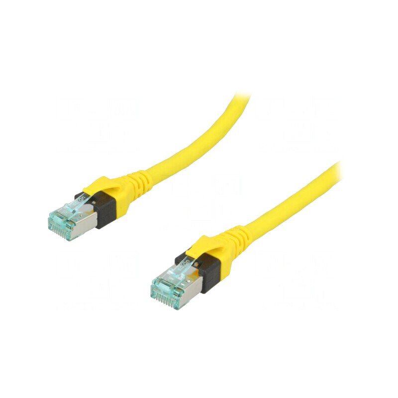 Patch Cord S/FTP Cat6 Cu Galben 1,5m | Electronic-mag.ro | Componente Electronice