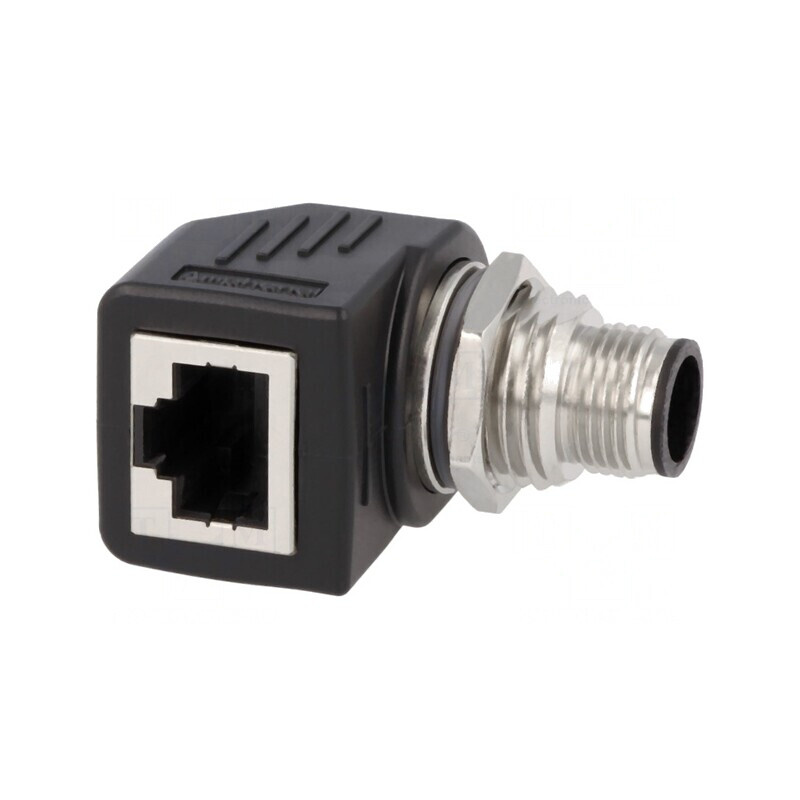 Adaptor M12 tată la RJ45 soclu Cat 5e | Electronic-mag.ro | Componente Electronice Adaptor M12 tată la RJ45 soclu Cat 5e | Electronic-mag.ro | Componente Electronice