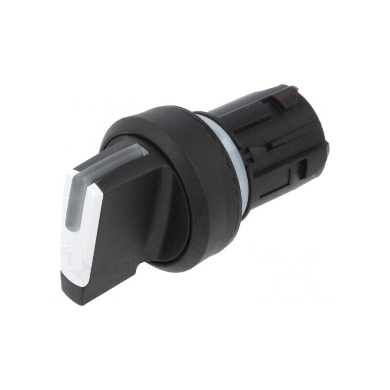 Comutator rotativ 22mm alb fără proeminent 2 poziții | Electronic-mag.ro | Componente Electronice