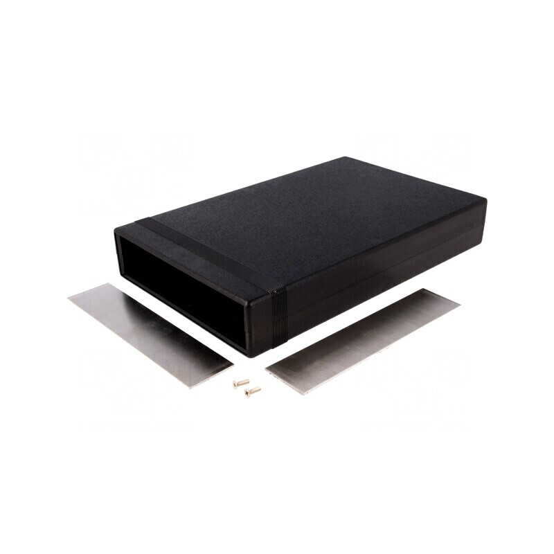 Carcasă neagră ABS IP54 cu panou 160x250x40 mm | Electronic-mag.ro | Componente Electronice Carcasă neagră ABS IP54 cu panou 160x250x40 mm | Electronic-mag.ro | Componente Electronice