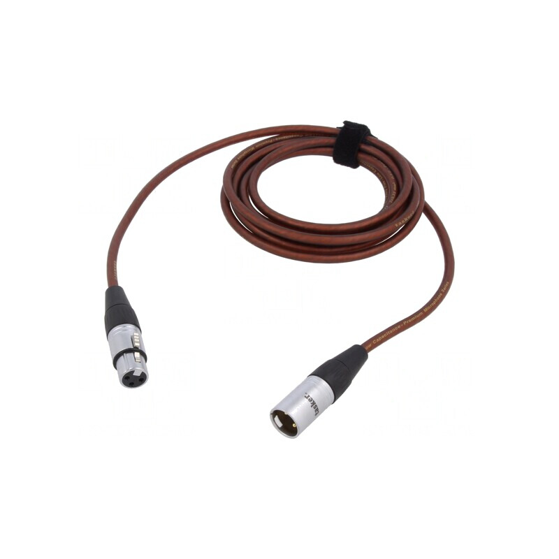 Cablu XLR 3pin Masculin-Feminin 3m Maro | Electronic-mag.ro | Componente Electronice Cablu XLR 3pin Masculin-Feminin 3m Maro | Electronic-mag.ro | Componente Electronice