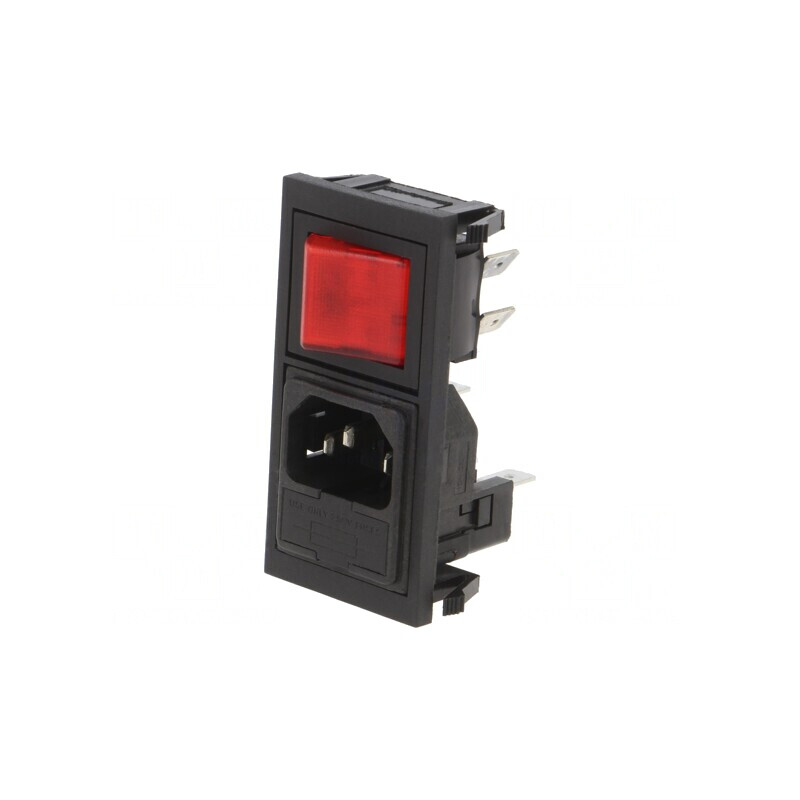 Conector Alimentare AC 10A 250VAC IEC 60320 | Electronic-mag.ro | Componente Electronice