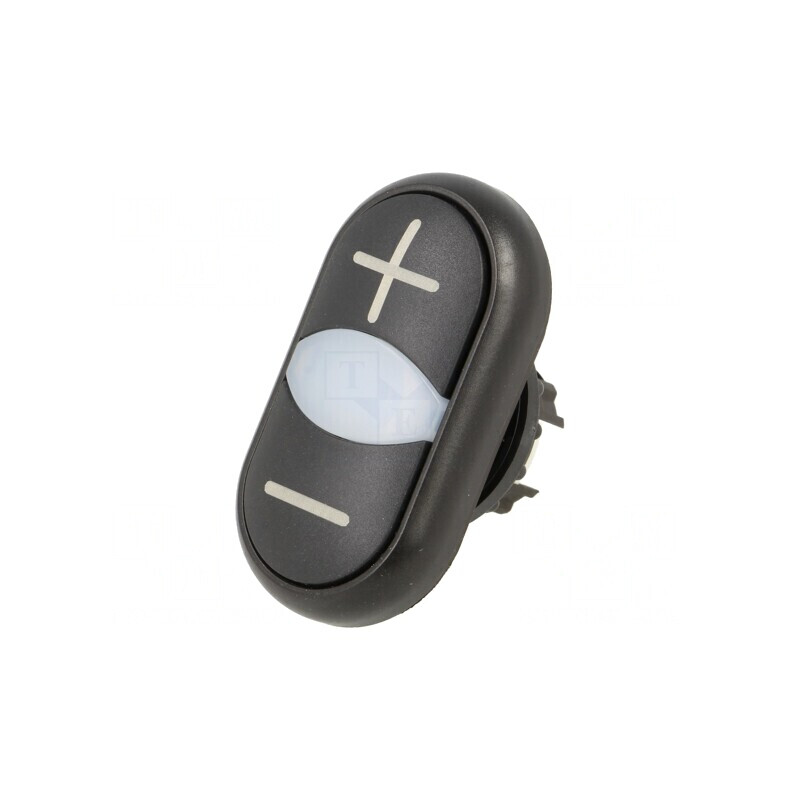 Comutator dublu negru 22mm | Electronic-mag.ro | Componente Electronice