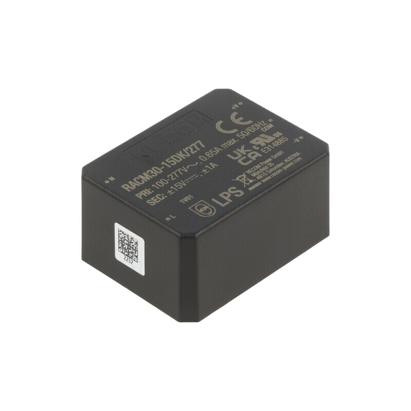 Convertor AC/DC 30W 15V Dual Output | Electronic-mag.ro | Componente Electronice