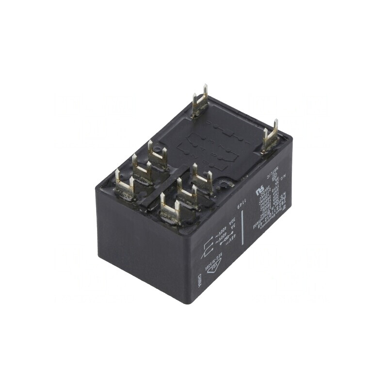 Releu electromagnetic DPDT 48VDC 30A T92 PCB | Electronic-mag.ro | Componente Electronice