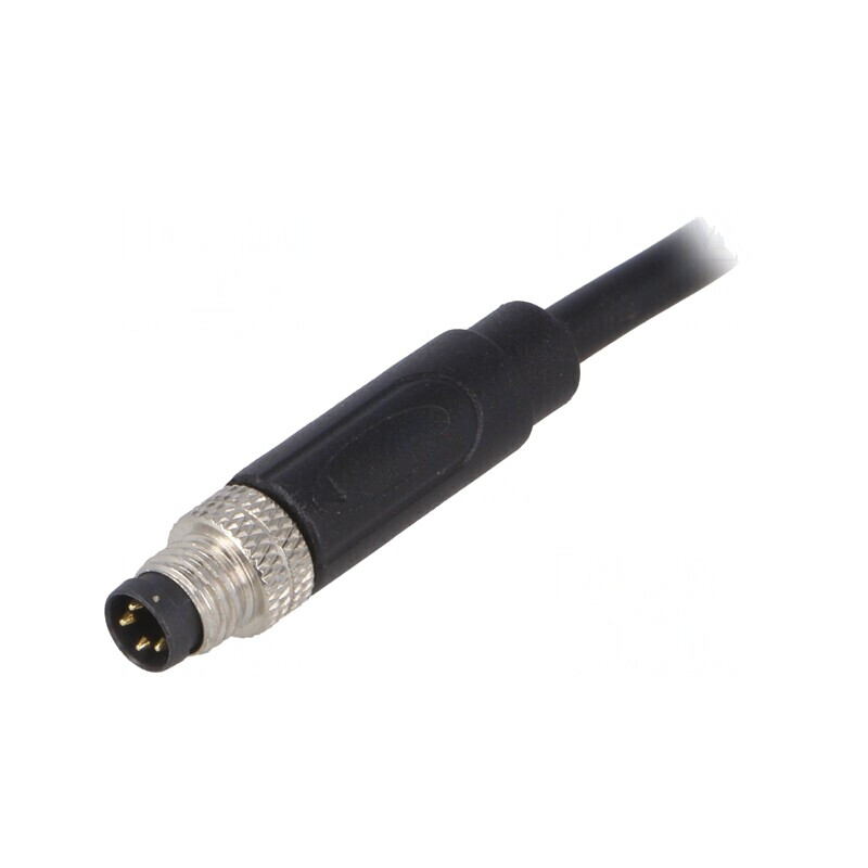 Conector M8 4-PIN Tată cu Cablu și Manșon IP67 | Electronic-mag.ro | Componente Electronice