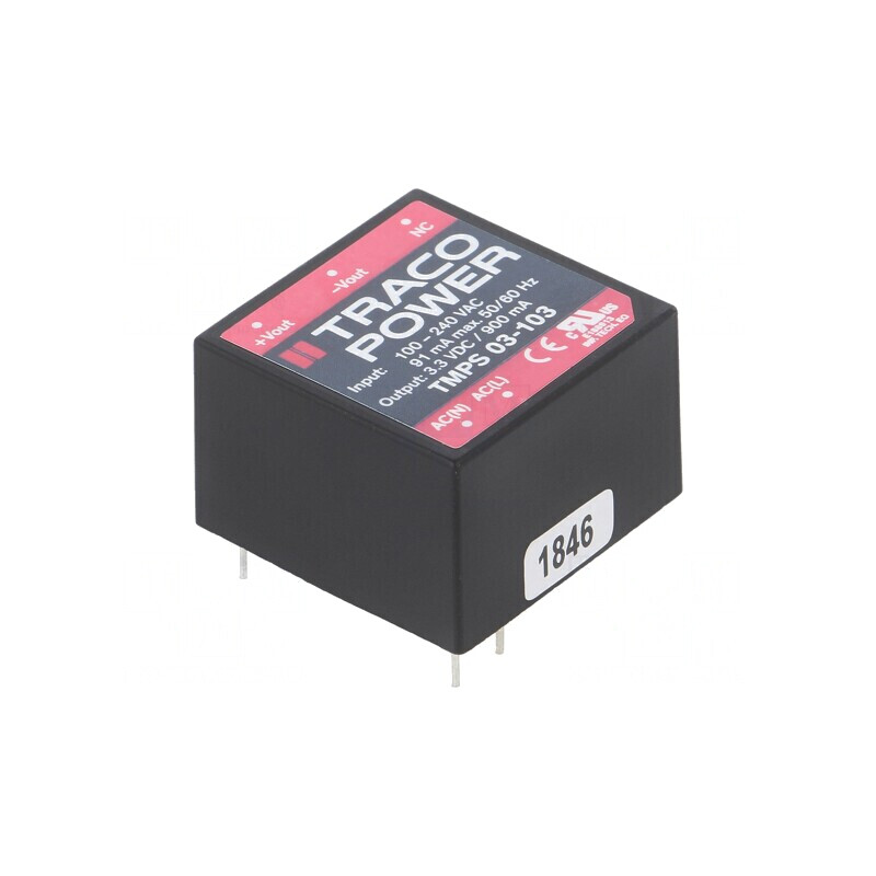 Convertor AC/DC 3W 3,3VDC TMPS 03-103 | Electronic-mag.ro | Componente Electronice