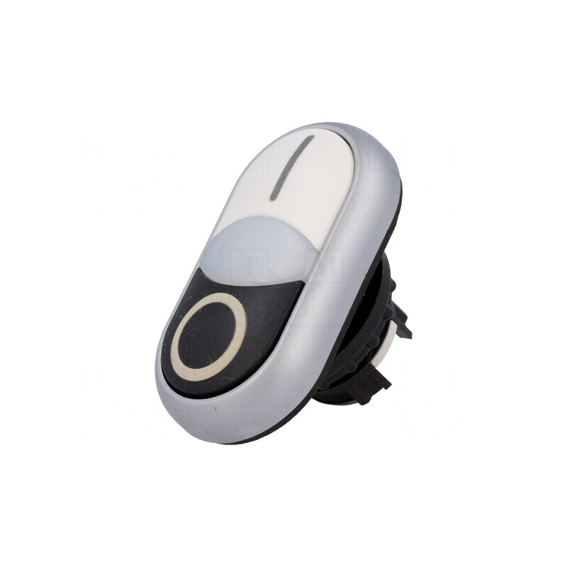 Comutator Dublu 22mm Alb/Negru IP66 | Electronic-mag.ro | Componente Electronice