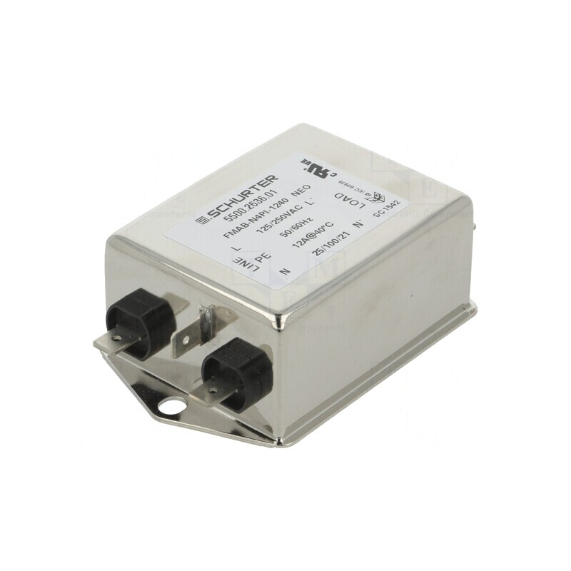 Filtru Anti-Interferențe 250VAC 12A 1P | Electronic-mag.ro | Componente Electronice