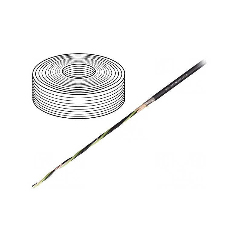 Cablu pentru motor chainflex CF31 4G4mm2 negru litat Cu | Electronic-mag.ro | Componente Electronice