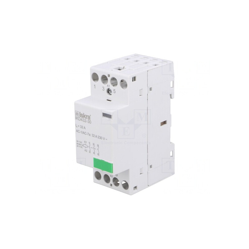 Contactor 3P 32A 24V AC/DC NO | Electronic-mag.ro | Componente Electronice